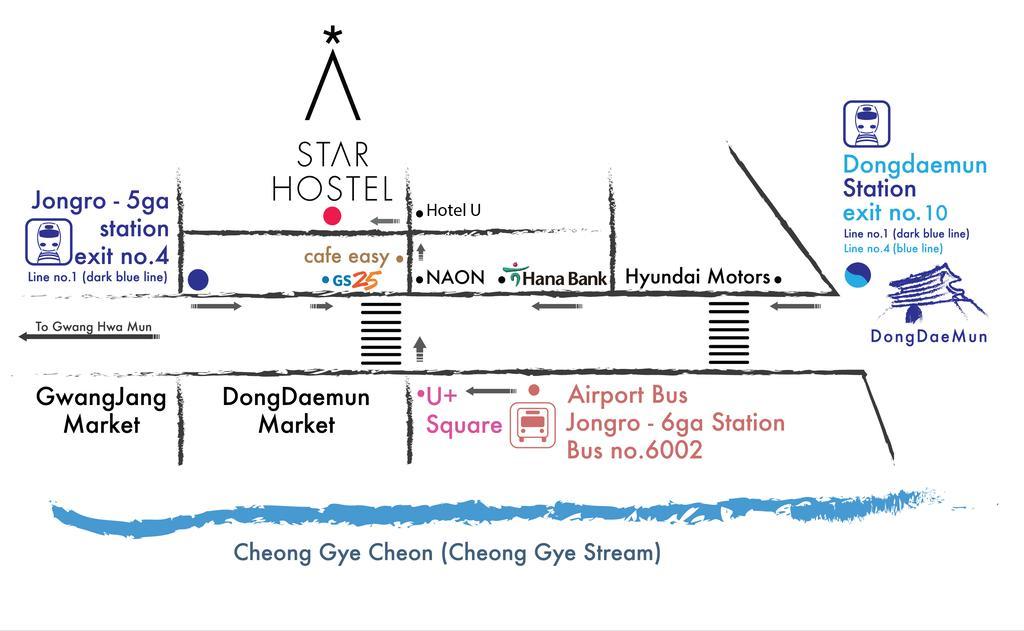 Star Hostal Seoul Dongdaemun Exterior foto